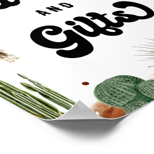 カウボーイウェスタンのカードとギフト ポスター (角)