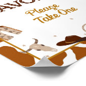 カウボーイウェスタンの好意のサイン ポスター (角)