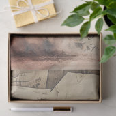 カウボーイウェスタンウォーターカラーデクページティッシュペーパー 薄葉紙 (ギフト)