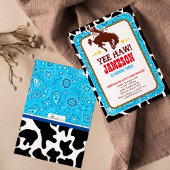 カウボーイウェスタンオールドウェスト誕生日パーティーへの招待 招待状