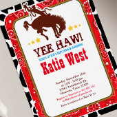 カウボーイウェスタンオールドウエストベビーシャワー招待状 招待状