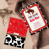 カウボーイウェスタンオールドウエストベビーシャワー招待状 招待状