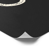 カウボーイウェスタンタイポグラフィウォールアートランチキャビン ポスター (角)