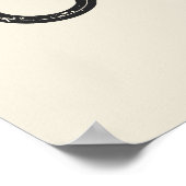 カウボーイウェスタンタイポグラフィウォールアートランチキャビン ポスター (角)