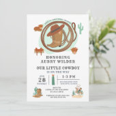カウボーイウェスタンテーマ誕生日招待状 招待状 (スタンド正面)