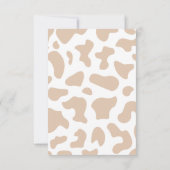 カウボーイウェスタントライトブラウンボーイベビーシャワー サンキューカード (裏面)