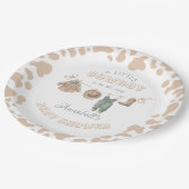 カウボーイウェスタントライトブラウンボーイベビーシャワー ペーパープレート (アングル)