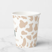 カウボーイウェスタントライトブラウンボーイベビーシャワー 紙コップ (裏面)