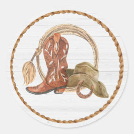 カウボーイウェスタンパーティー ラウンドシール