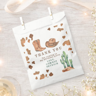カウボーイウェスタンファーストロデオ誕生日サンキュー フェイバーバッグ