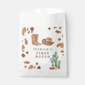 カウボーイウェスタンファースト・ロデオ誕生日パーティー フェイバーバッグ (正面)