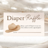 カウボーイウェスタンベビーシャワーおむつラッフル エンクロージャーカード