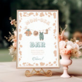 カウボーイウェスタンベビーシャワーマムオーサバーサイン ポスター