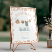 カウボーイウェスタンベビーシャワーマムオーサバーサイン ポスター