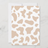 カウボーイウェスタンベビーシャワー予測おもしろいゲーム 招待状 (裏面)