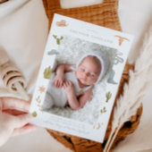 カウボーイウェスタンベビー写真誕生のお知らせ 案内状