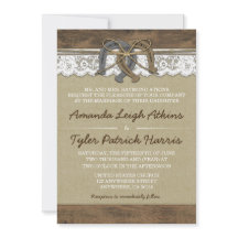 カウボーイウェスタンホースシュー結婚式招待状