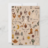 カウボーイウェスタンボーイズ誕生日パーティーへの招待 招待状 (裏面)