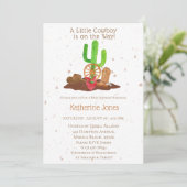 カウボーイウェスタンボーイベビーシャワー 招待状 (スタンド正面)
