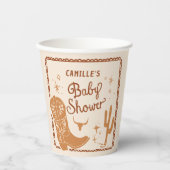 カウボーイウェスタンボーイベビーシャワー 紙コップ (正面)