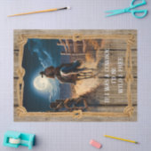 カウボーイウェスタンマンホース 薄葉紙 (クラフト)