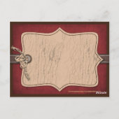 カウボーイウェスタンロッキングホースありがとう ポストカード (裏面)