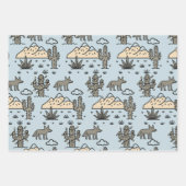 カウボーイウェスタンロデオハンドドロードドードル ラッピングペーパーシート (正面)