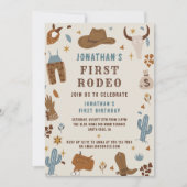 カウボーイウェスタンロデオワイルドウェスト誕生日写真 招待状 (正面)