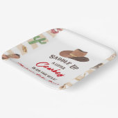 カウボーイウェスタンロデオワイルドウェスト赤ちゃんシャワー ペーパープレート (傾斜あり)