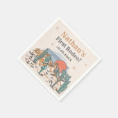 カウボーイウェスタンロデオ1st誕生日 スタンダードカクテルナプキン (角)