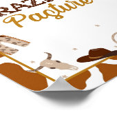 カウボーイウェスタン放牧牧草地の看板 ポスター (角)