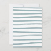 カウボーイウェスタン男の赤ちゃん物干し用ベビーシャワー 招待状 (裏面)