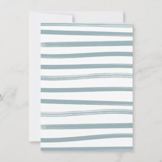 カウボーイウェスタン男の赤ちゃん物干し用ベビーシャワー 招待状 (裏面)