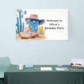 カウボーイウェスタン誕生日バナー 横断幕 (トレードショー)