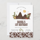 カウボーイウェスタン誕生日招待状 招待状 (正面)