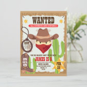 カウボーイウェスタン誕生日招待状 招待状 (スタンド正面)