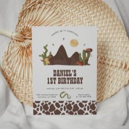 カウボーイウェスタン誕生日招待状 招待状