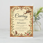 カウボーイウェスタン誕生日招待状 招待状 (スタンド正面)