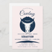 カウボーイウェスタン誕生日招待状 招待状 (正面/裏面)