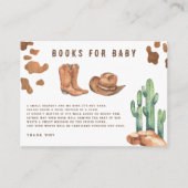 カウボーイウェスタン赤ちゃんシャワーベビー エンクロージャーカード (正面)