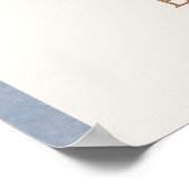 カウボーイウェスタン赤ちゃんシャワー歓迎の看板ポスター ポスター (角)