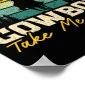 カウボーイウェスタン遠くにロデオホーセック乗馬1 ポスター (角)