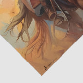 カウボーイウェスタン馬ブルータンコラージュ 薄葉紙 (詳細)