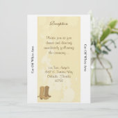 カウボーイウェディングレセプションカード 招待状 (スタンド正面)