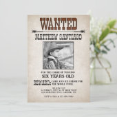 カウボーイウエスタンウォッチング誕生日 招待状 (スタンド正面)