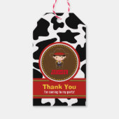 カウボーイウエスタンオールドウェスト誕生日 ギフトタグ (正面)