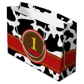 カウボーイウエスタンオールドウェスト誕生日 ラージペーパーバッグ (裏面アングル)