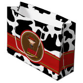 カウボーイウエスタンオールドウェスト誕生日 ラージペーパーバッグ (正面アングル)