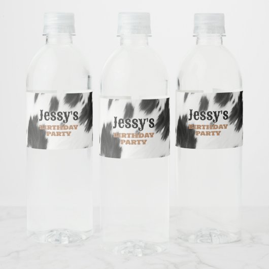 カウボーイウエスタンカントリーファームロデオバースデーパーティー ペットボトルラベル (ボトル)