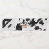 カウボーイウエスタンカントリーファームロデオバースデーパーティー ペットボトルラベル (シングルラベル)